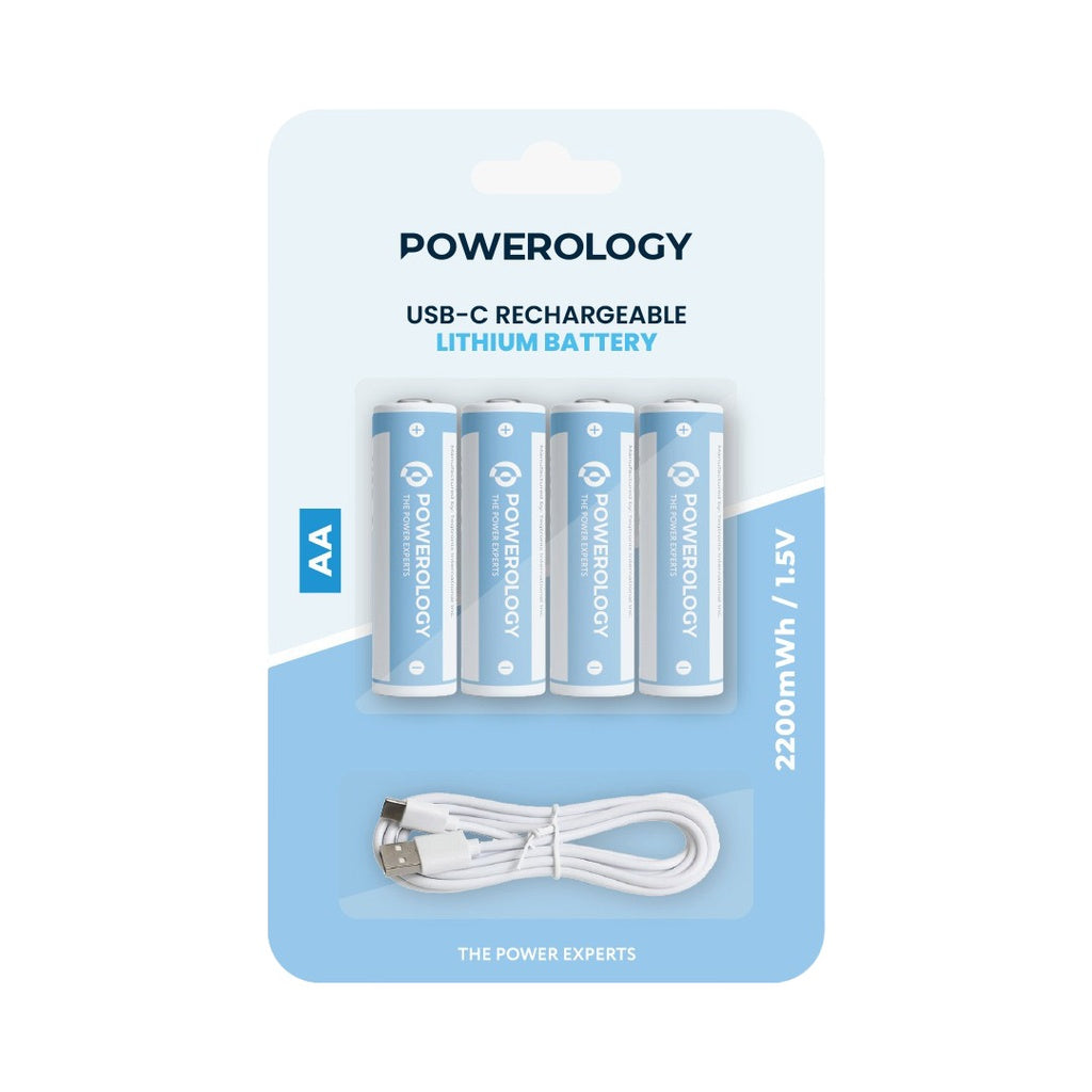 Powerology 1.5V Type-C Rechargeable Lithium Powerology 1.5V Type-C Rechargeable Lithium